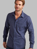 Men's Navy Warm winter shirt in fine 100% cotton with a light brush