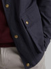 deep pocketed men's wax jacket in Navy,  by Vedoneire of Ireland