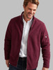 Men's burgundy fleece full zip by Vedoneire of Ireland