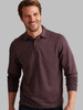 Luxury soft three button knit shirt in burgundy colour, by Vedoneire of Ireland