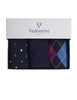 Luxury Men's 3pk Gift sock box, navy, by Vedoneire of Ireland