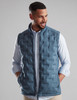 Men's no stitch quilted blue gilet by Vedoneire of Ireland