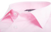 Men's fine pink micro cotton shirt with LA soft wash finish