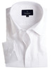 Men's breathable white linen mix long sleeve shirt with pocket