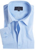 Men's Linen Mix, Sky, Long Sleeve Shirt with Chest Pocket, by Vedoneire of Ireland