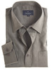 Cool breathable taupe linen mix long sleeve shirt with pocket