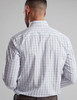 Mens cotton button down check shirt by Vedoneire of Ireland