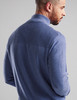 Men's cotton Quarter Zip jumper, blue aura, by Vedoneire of Ireland