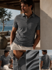 Men's Polo Shirt with Chest Pocket (3137) Navy