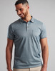 Men's two tone polo, teal, with chest pocket by vedoneire of Ireland