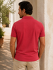 Men's Cotton Polo Shirt (3025) Summer Red