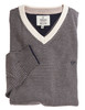Men's navy and cream beach stripe knit by Vedoneire of Ireland