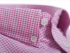 Mens Short Sleeve Cotton Shirt (2296 Pink Houndstooth) check plaid
