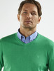 Green V neck Knit by Vedoneire of Ireland