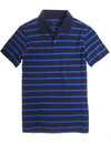 Men's narrow stripe jersey polo shirt by Vedoneire of Ireland
