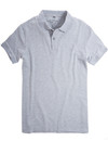 Men's grey melange pique polo shirt by Vedoneire of Ireland