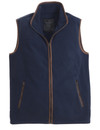 navy fleece gilet