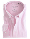 Classic button down oxford shirt in pink stripe, by Vedoneire of Ireland