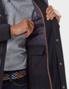 Men's fully padded coat with concealed hood, by Vedoneire of Ireland
