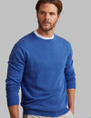 soft cotton Men's Round Neck jumper in summer blue by Vedoneire of Ireland
