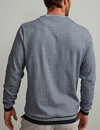 soft two tone casual crew neck sweatshirt, navy white, by Vedoneire of Ireland