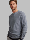 soft two tone casual crew neck, navy white, by Vedoneire of Ireland