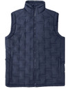 men's no-stitch quilted gilet, navy,  by Vedoneire of Ireland