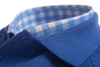 Men's soft bamboo mix summer blue check shirt Vedoneire of Ireland