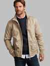 cool cotton  jacket with oxford inside lining and logo sleeve patch