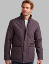 Men's traditional quilted jacket with cord trim by Vedoneire of Ireland