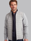 New Season warm padded hybrid soft grey jacket