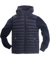 New season padded jacket with durable knitted sleeves and hood