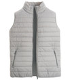 Premium hybrid grey padded gilet with knitted back, by Vedoneire of Ireland
