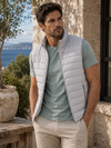 Men's Padded Hybrid Gilet (4717) Grey