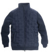 Modern no stitch quilted hybrid jacket, navy