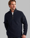 Men's Fleece Half Zip with Trim (4193) Navy