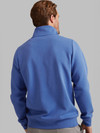 scuba fabric men's half zip in winter blue by Vedoneire of Ireland