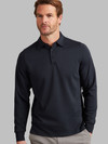 Luxury soft  Navy three button knit shirt,  by Vedoneire of Ireland