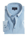 Men's button down classic gingham check shirt, by Vedoniere of Ireland
