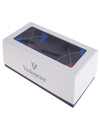 Premium men's 3pk cotton socks fun navy argyle navy, by Vedoneire of Ireland