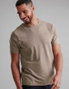 Superior soft cotton men's t-shirt, taupe, by Vedoneire of Ireland