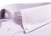 Men's Short Sleeve Oxford Shirt,  Purple Stripe