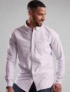Men's purple stripe oxford shirt, by Vedoneire of Ireland