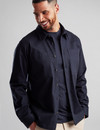 Men's navy shacket, 100% cotton, by Vedoneire of Ireland