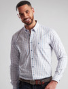 Mens cotton button down check shirt by Vedoneire of Ireland