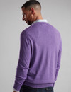 Men's V-Neck Sweater, lilac, by Vedoneire of Ireland