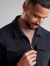 Men's soft finish interlock jacket,navy,  by Vedoneire of Ireland