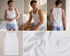 Men's Cotton Classic Sleeveless Vest x 1 (2007 White)