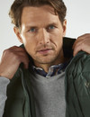 Green padded men's bodywarmer by Vedoneire of Ireland