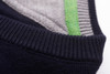 Men's Cotton V-Neck Sleeveless Jumper (4330) Navy